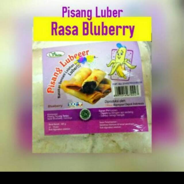 

Pisang lumer blueberry