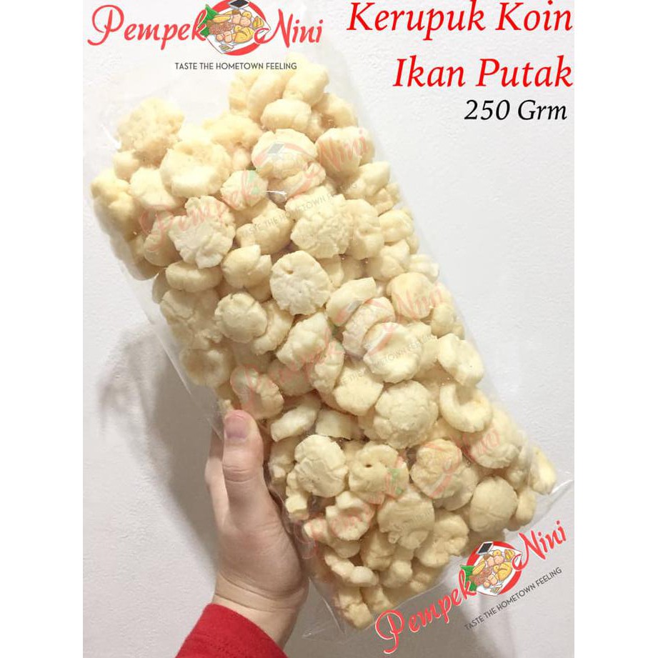 

Kerupuk / Kemplang Koin/Dollar Ikan Putak Asli Palembang (Pempek Nini)