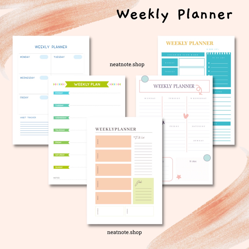 

Loose Leaf Weekly Planner - Isi Binder A5 dan B5