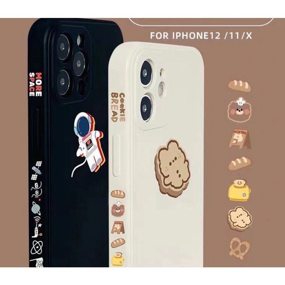 Casing Silikon iPhone 6 6sPlus 7 8Plus X XS XR Xsmax 11 11promax 12promax Motif Astronot h6dy