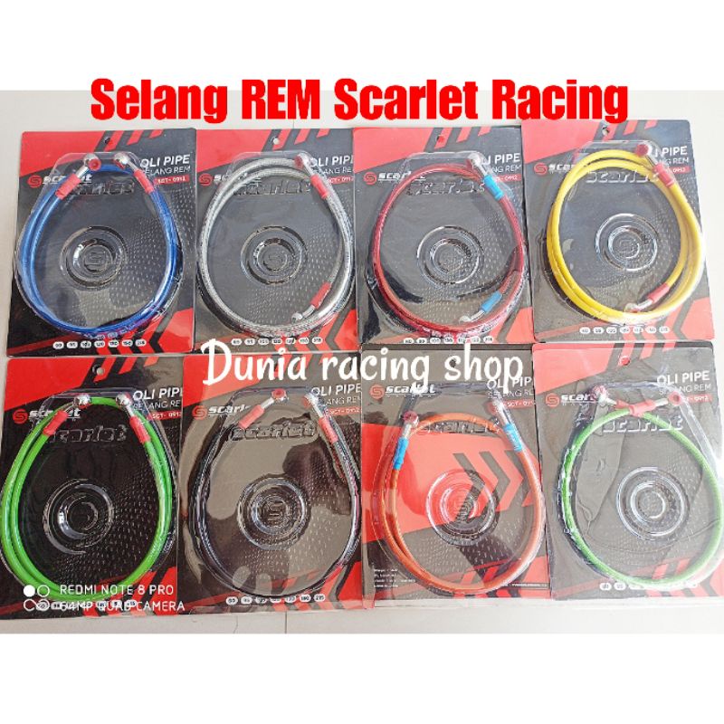 Selang rem Scarlet racing depan belakang 60cm 95cm 105cm 120cm 130cm 150cm 215cm