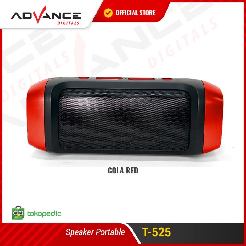 Speaker Bluetooth Advance Music Box T525 RGB LED Dual Garansi Resmi 1 Tahun