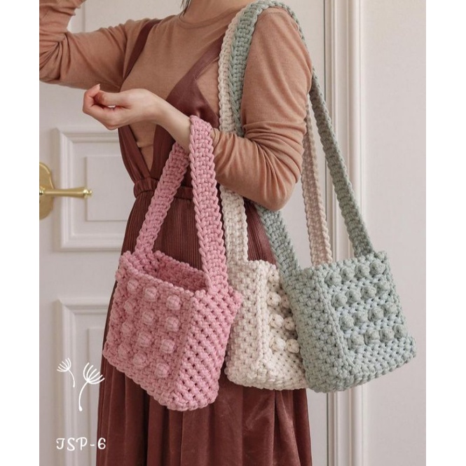 Macrame Bag Shabby Korea/Tas Macrame Shabby Korea