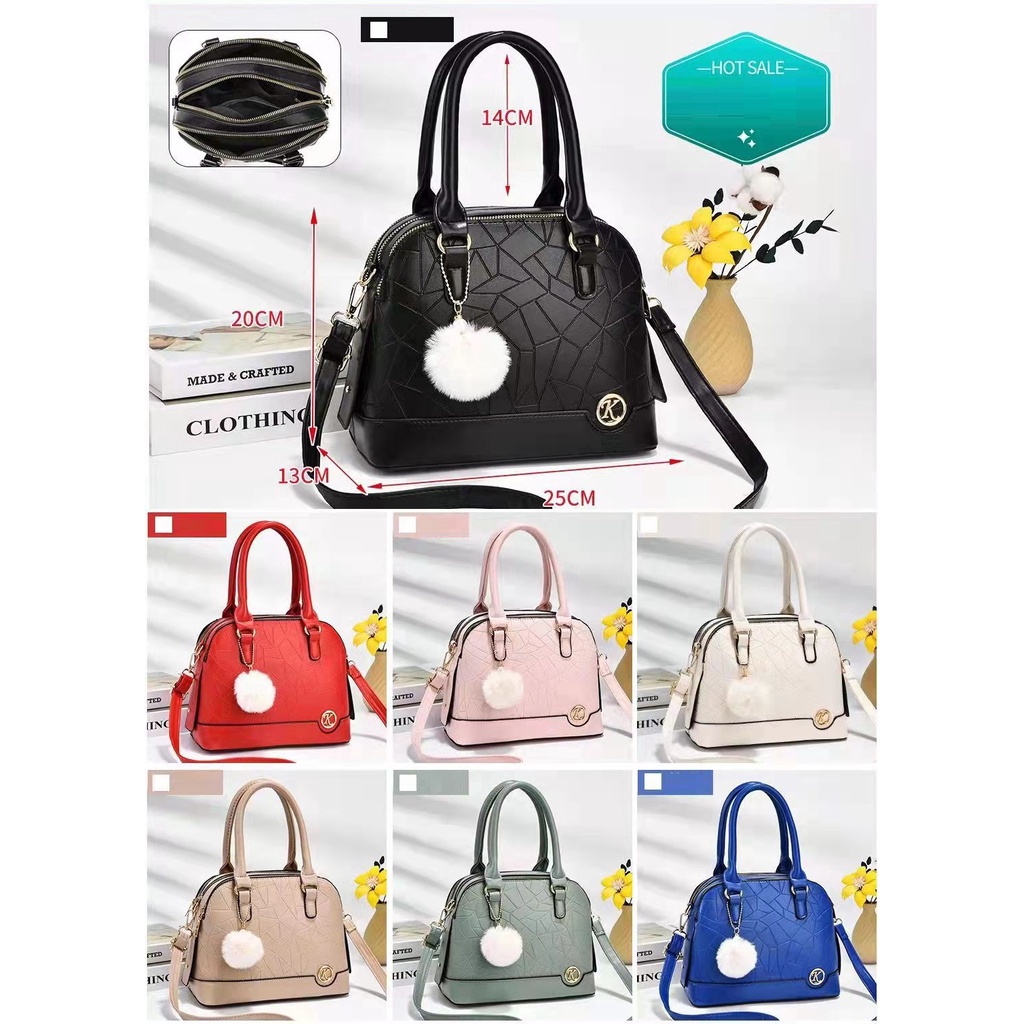 9155 TAS WANITA IMPORT SLEMPANG HANDBAG [1KG 2PC] PERFECT CORNER