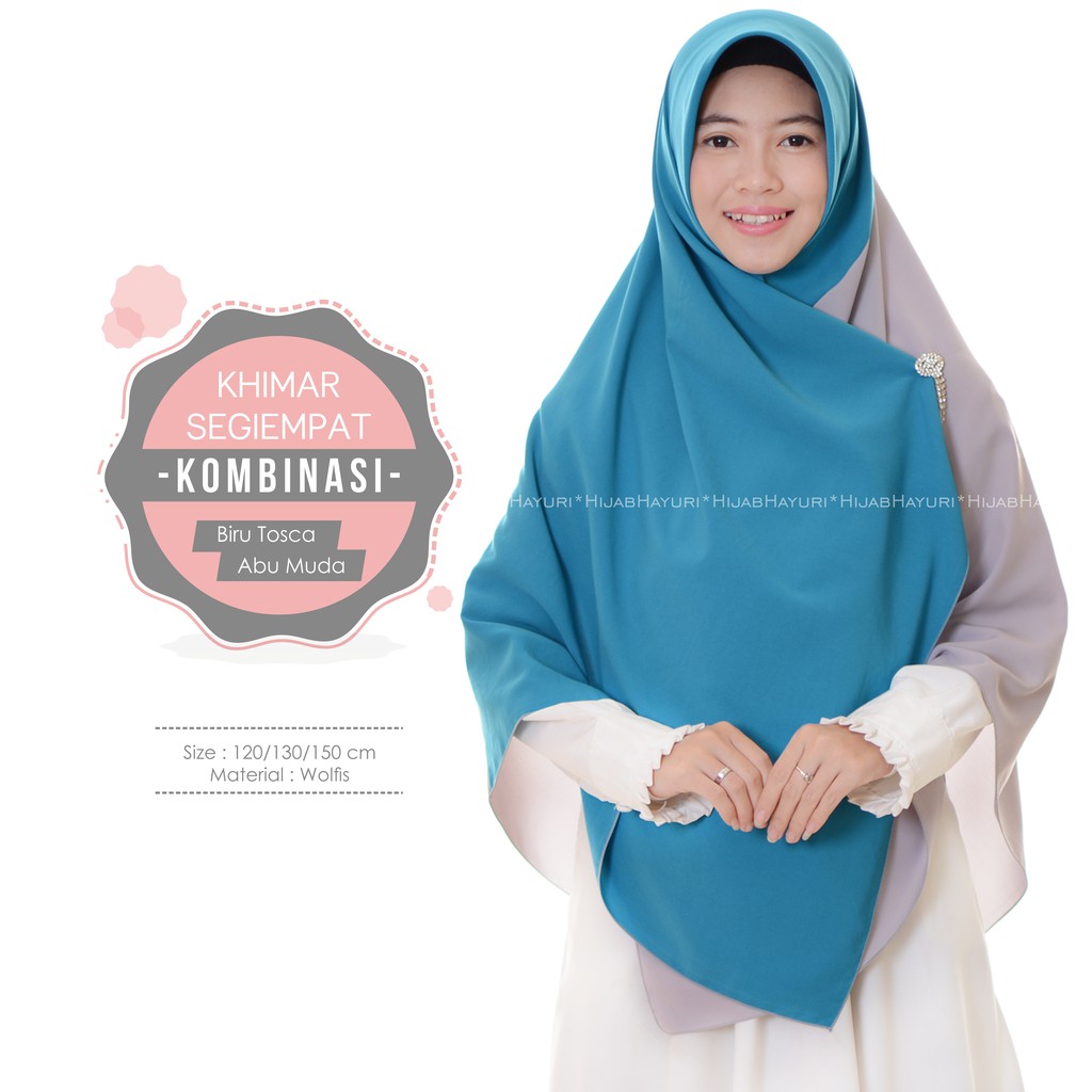 Hijab Warna Biru Benhur