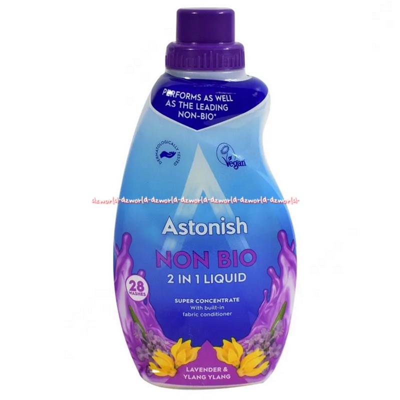 Astonish Non Bio 2in1 Liquid 840ml Sabun Cair Cuci Pakaian Baju Peony Lavender Tropical Papaya Astonis Lavender Ylang Peony Astonish Detergent Liquid Detergen Cair