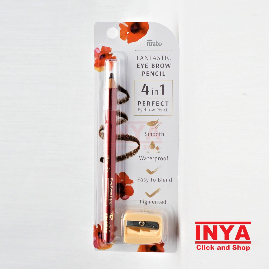 FANBO EYE BROW PENCIL WATERPROOF BROWN 1.6gr - Pensil Alis