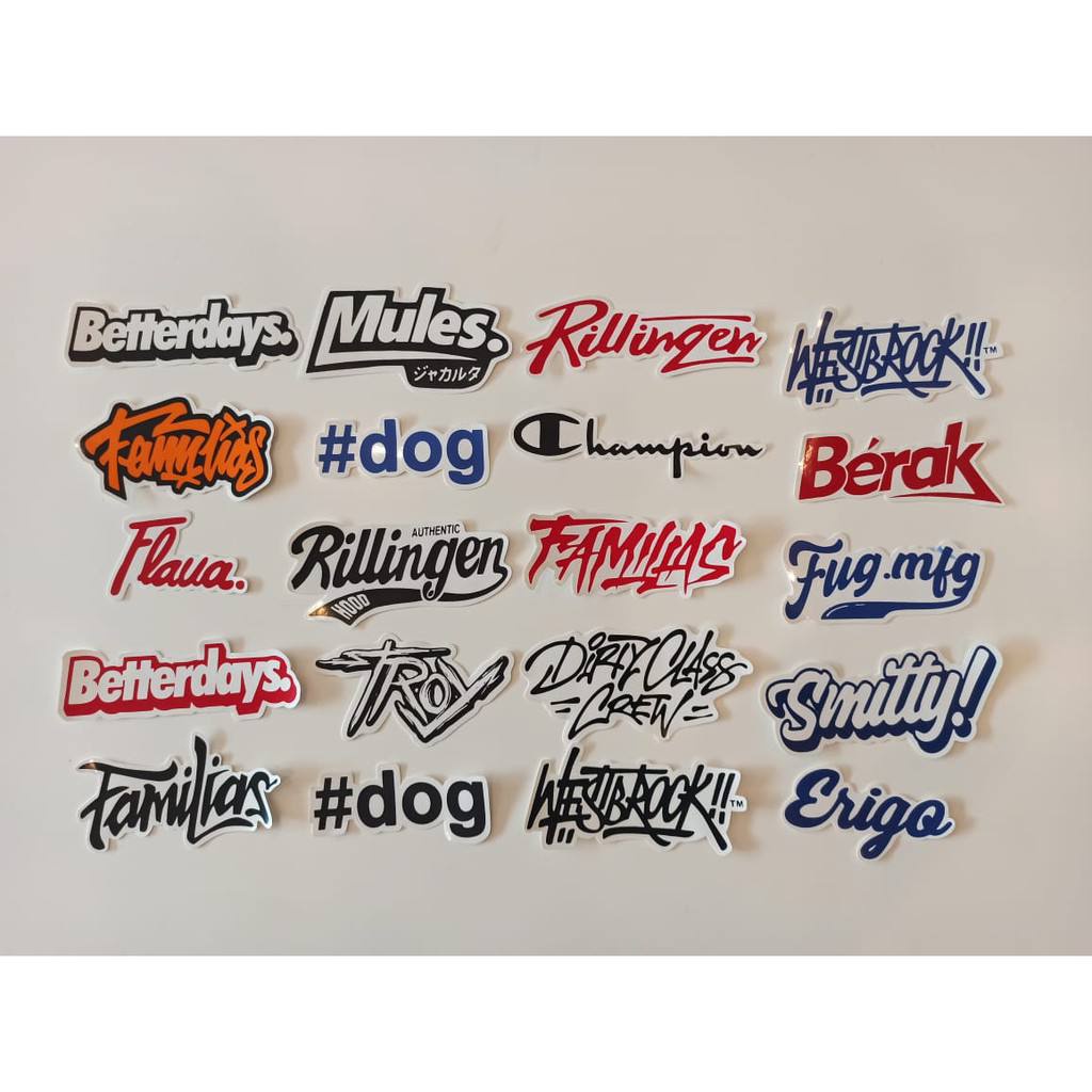 

sticker acak random stiker brand murah stiker distro