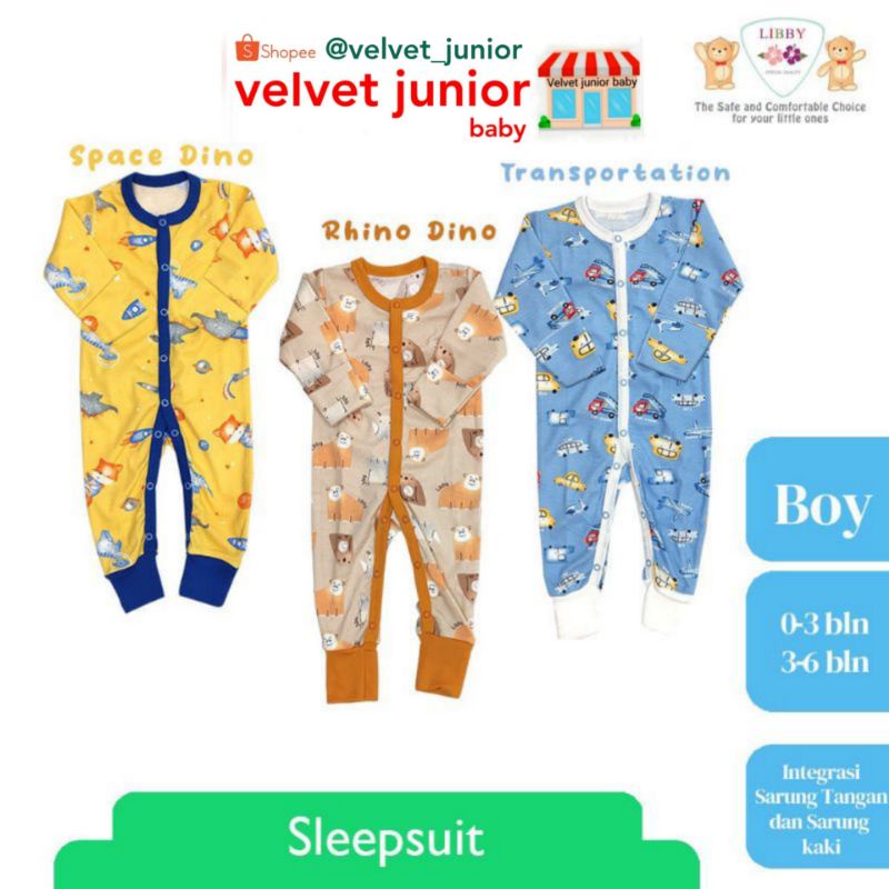 LIBBY PREMIUM SLEEPSUIT MOTIF BOY (1 Pcs / Pack)