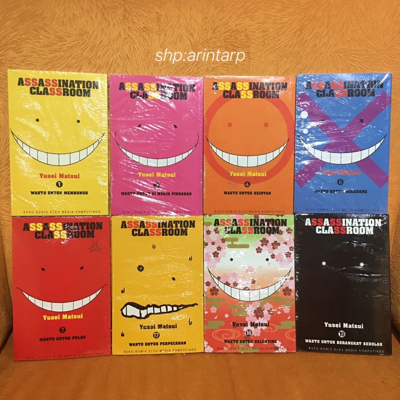 Komik Assassination Classroom / Manga Ansatsu Kyoushitsu Volume 1, 3, 4, 6, 7, 17, 18, 19 ORI SEGEL