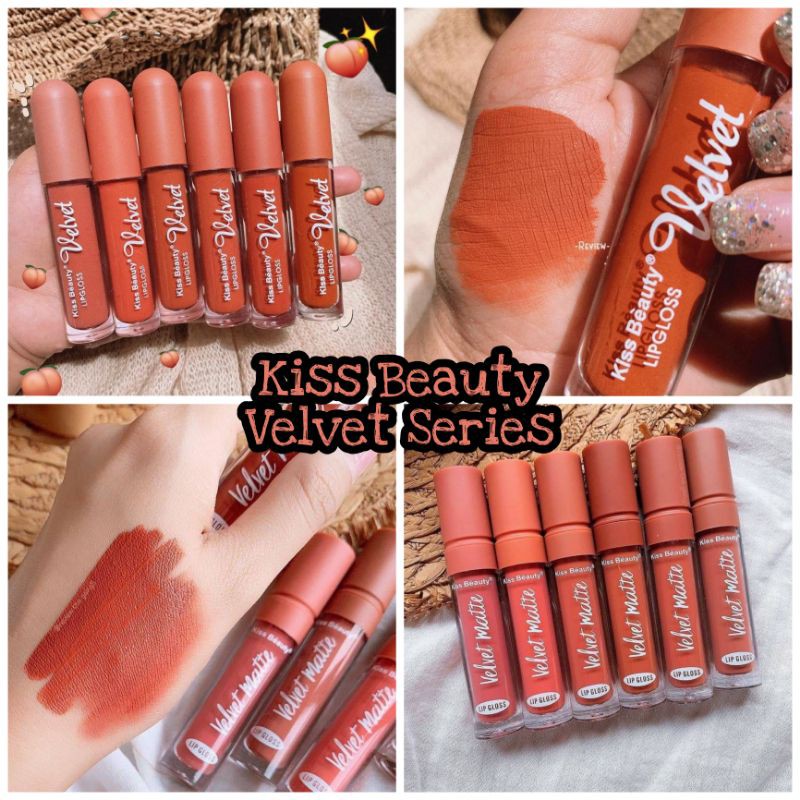 KISS BEAUTY LIPCREAM VELVET THAILAND NUDE VELVET MATTE