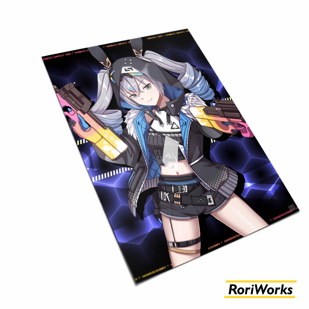 Poster Anime - Bronya (Haxxor Bunny) Honkai Impact 3