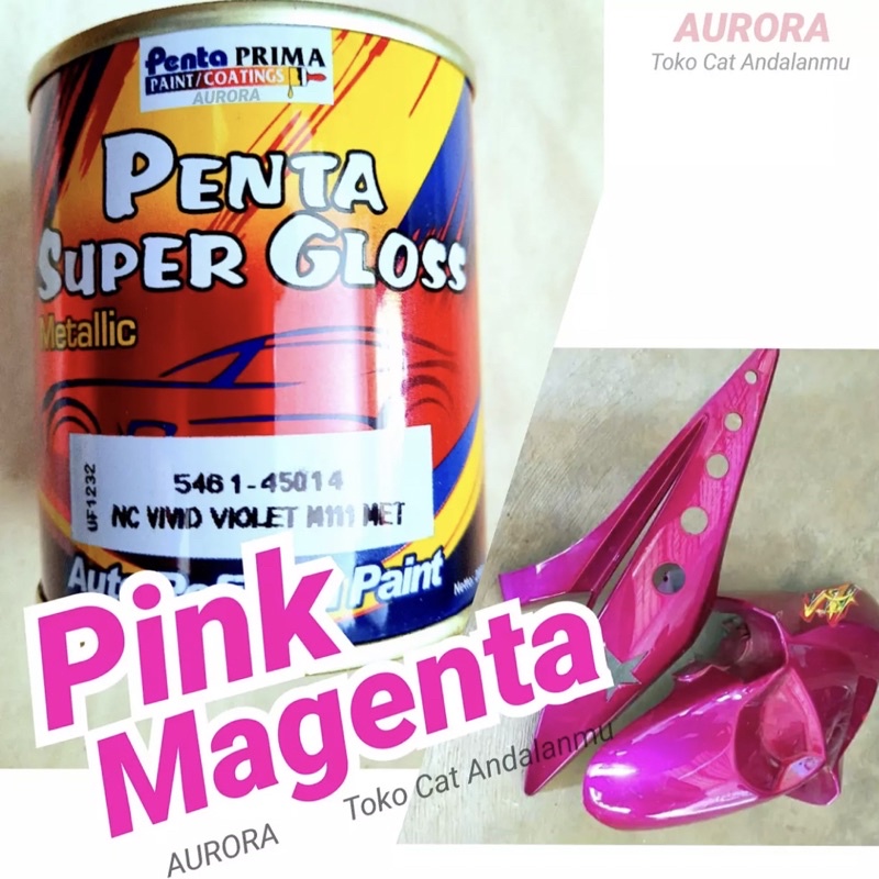 Cat Penta Super Gloss NC Vivid Violet M111 Met 200ml Pink Magenta Metalik / Metallic Metalic Duco Du