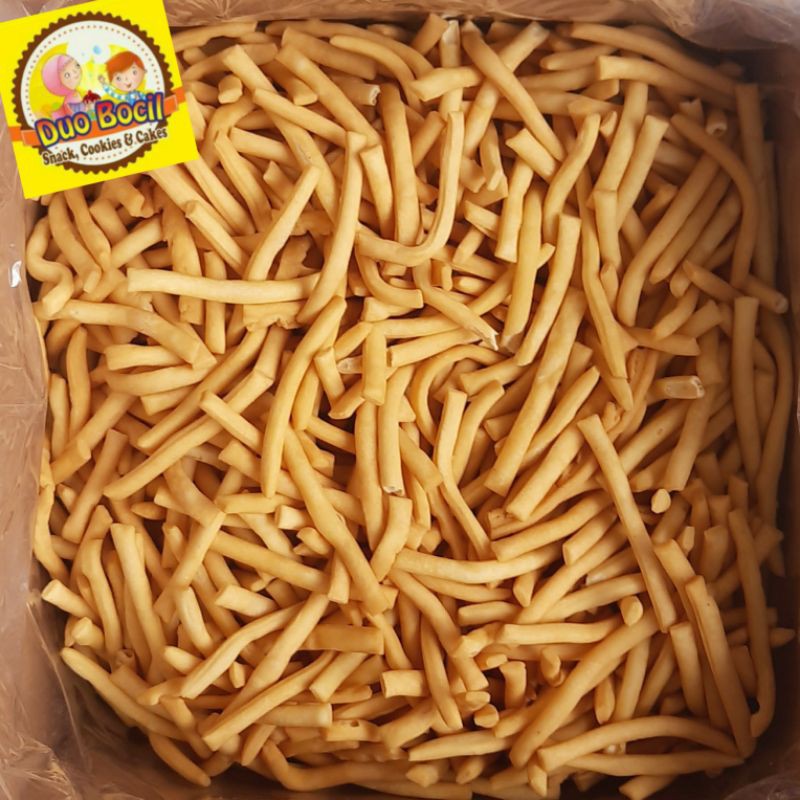 

Stik Bawang Gurih Asli Palembang 250 Gram - Duo Bocil Snack