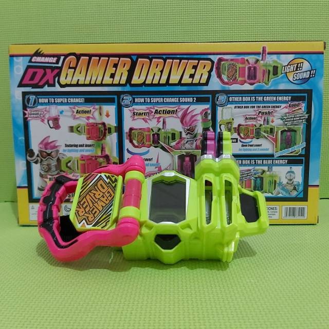 SABUK KAMEN RIDER DX GAMER DRIVER HENSHIN BELT EX-AID KW SUARA &amp; LAMPU