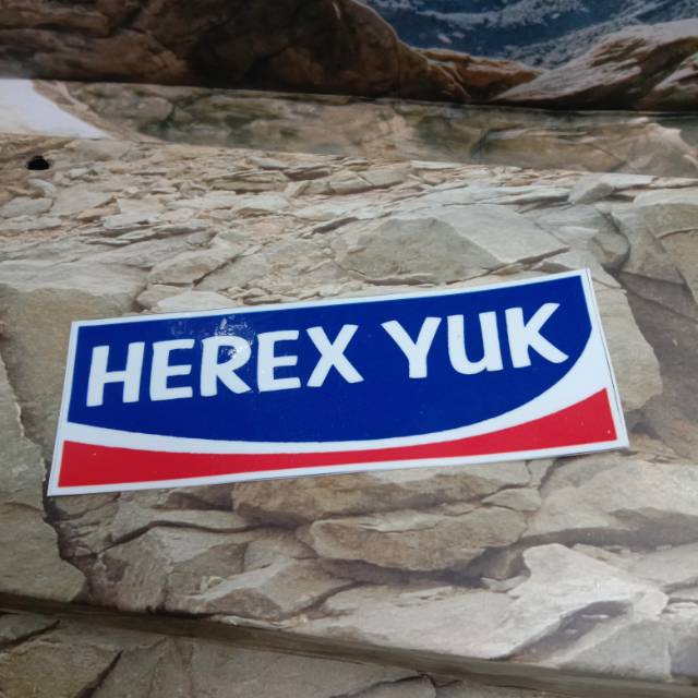 Sticker / STICKER printing Herex Yuk racing stiker motor helm