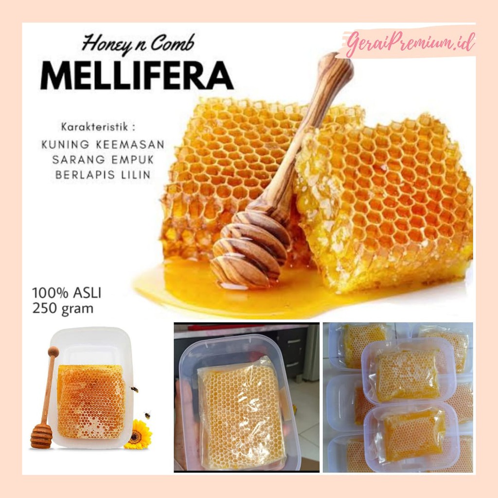 

MADU MURNI ASLI MELIFERA 250gr | SARANG MADU PREMIUM