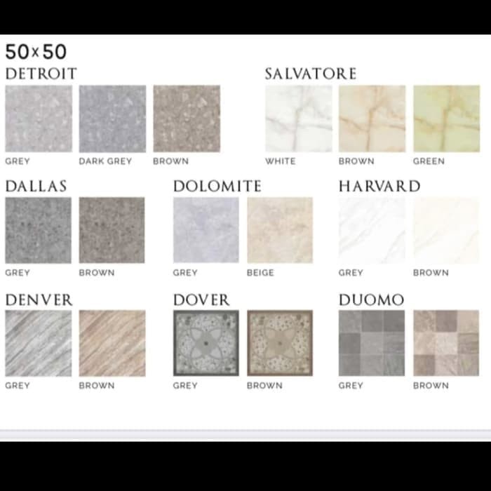 KERAMIK PLATINUM 50x50 MATT KW-A DETROIT DOVER DUOMO