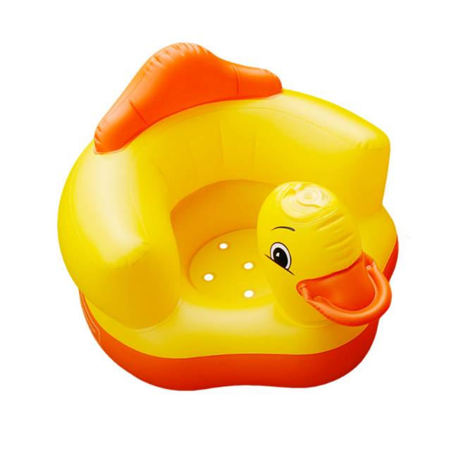 SOFA BEBEK [ADA MUSIK] KURSI POMPA BEBEK SOFA BAYI LIPAT TIUP ORIGINAL MURAH IMPORT Sofa Kursi Makan Bayi belajar duduk balon Baby Chair Model Tiup Bebek Dengan Music Musik