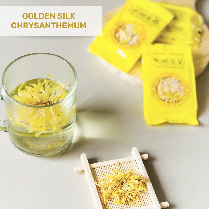 Organic&amp;Joy• Golden Silk Chrysanthemums/ Chrysant SACHET