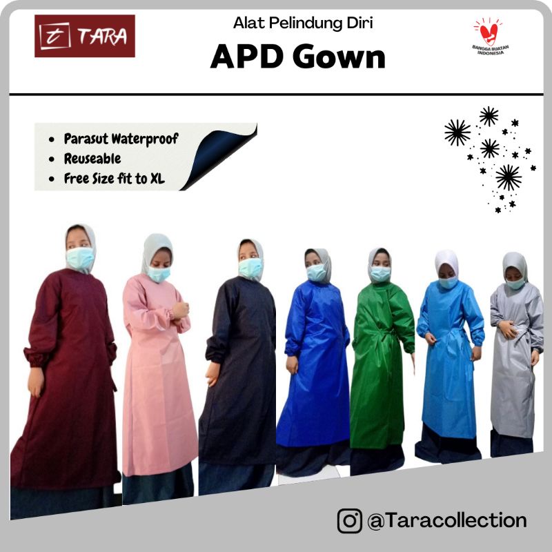 Surgical Gown I APD gown I Baju Gown I Baju Medis I Jubah Operasi  I Gown Parasut - warna