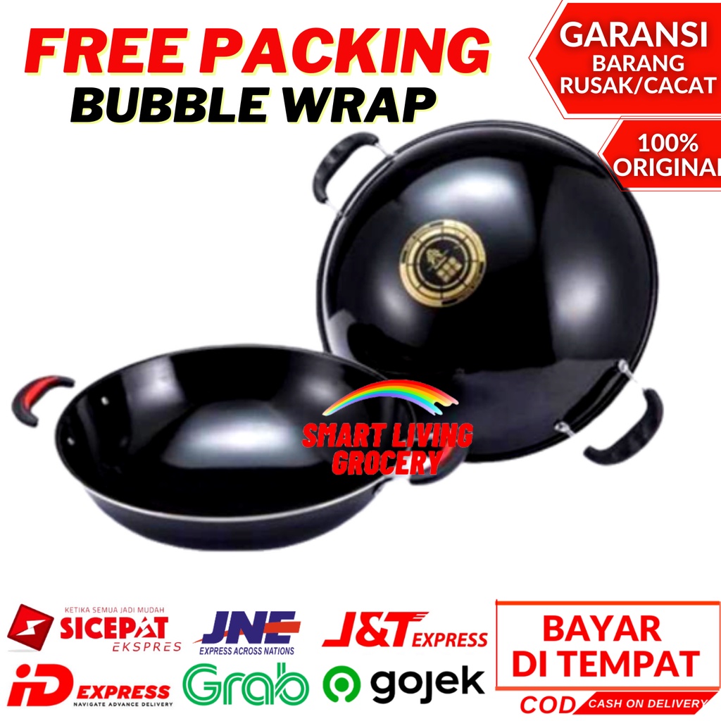 PANCI WAJAN ENAMEL ALAT PENGGORENGAN DAPUR ANTI LENGKET PANCI KERAMIK SET SERBAGUNA GSF 2034 2232-2