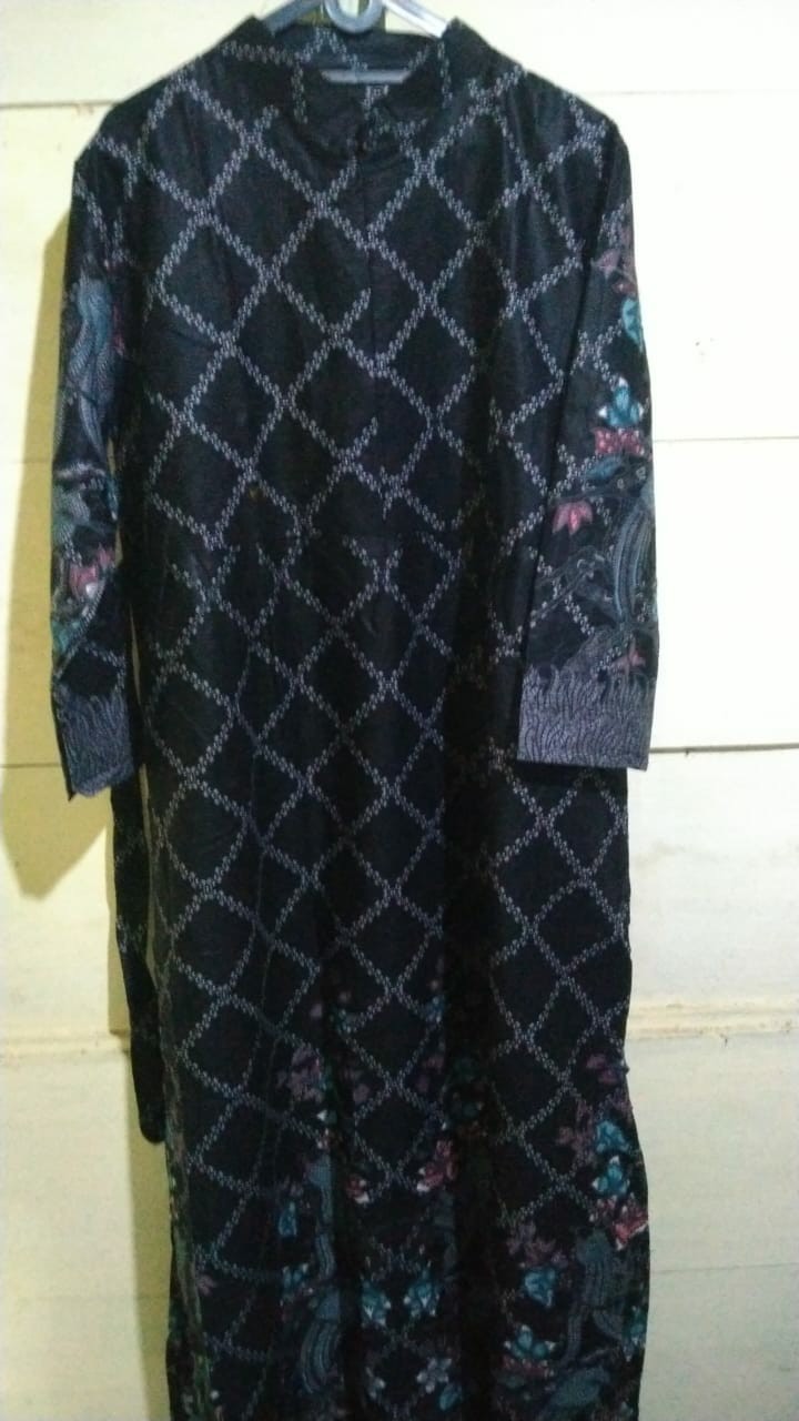 Ms Gamis Batik Sriwedari Maxi Bumil/busui Katun Sogan Allsize Ld 104..