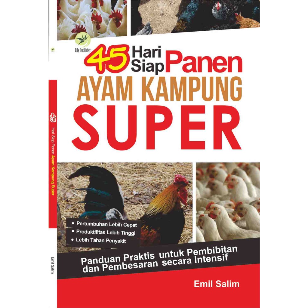 BUKU BETERNAK AYAM KAMPUNG ORI- 45 Hari Siap Panen Ayam Kampung Super, Panduan Praktis Untuk Pembibi