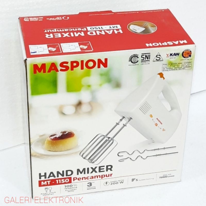 Mixer tangan,hand mixer Maspion MT 1150/1170/1190