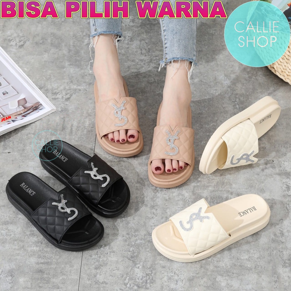 Sandal Wanita Selop Platform Jelly Balance 1606-K1 TBYSWJK