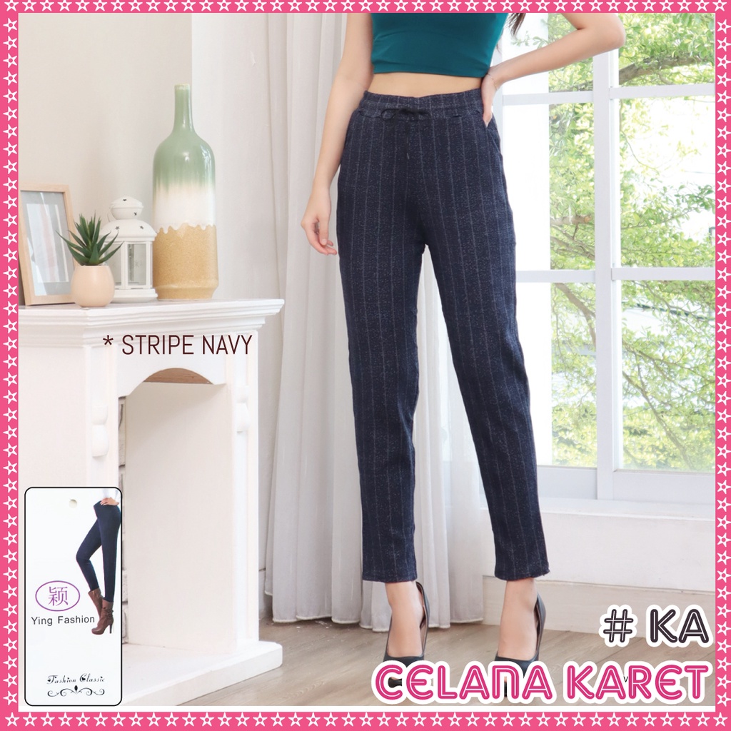 [GROSIR] Celana Karet Import / celana fashion wanita import / celana kotak wanita  / CELANA PANJANG WANITA / CELANA IMPORT / CELANA ZAHRA