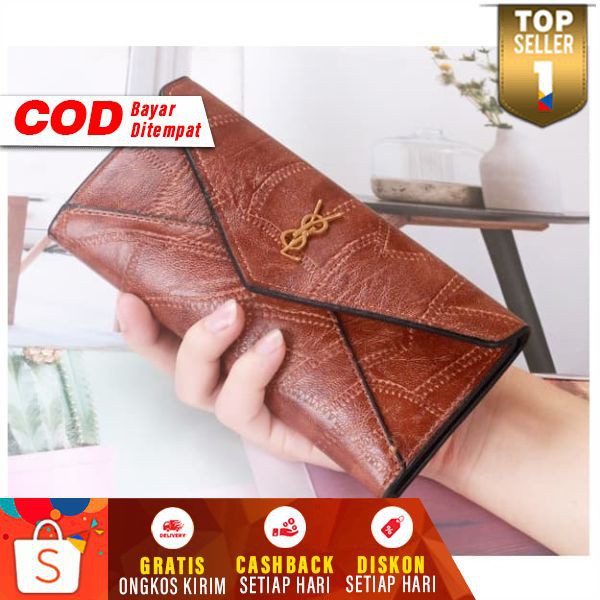 Dompet Wanita Panjang Wanita Murah Women Long Wallet Duit Terbaru Walet Duit Branded Cewek Import