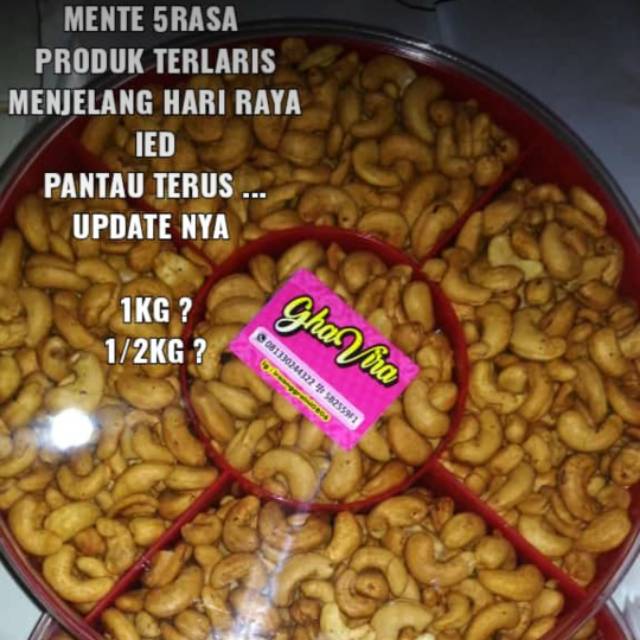 

Kacang Mede Sekat 5, Sekat 4, Sekat 3