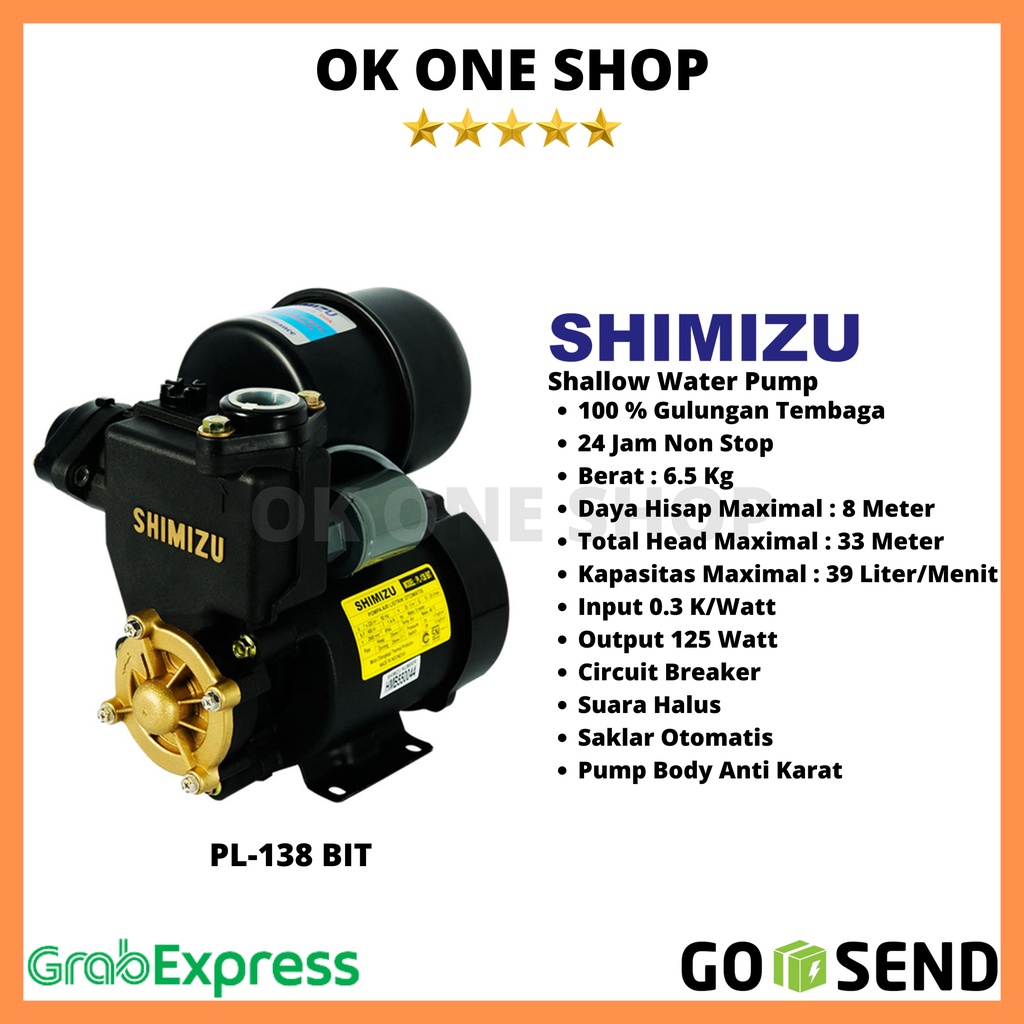 SHIMIZU Pompa Air PL-138