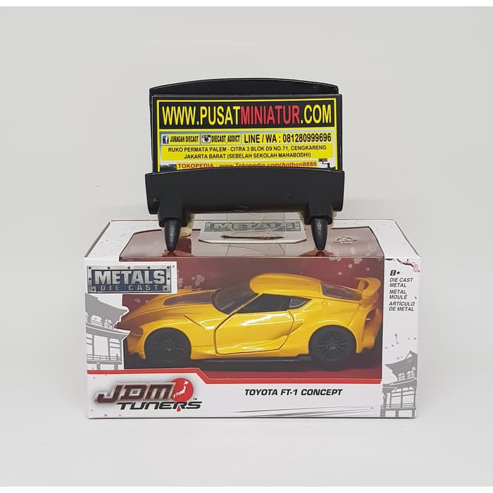 TOYOTA FT-1 CONCEPT (KUNING) - SKALA 32 - JADA JDM (DIECAST-MINIATUR)