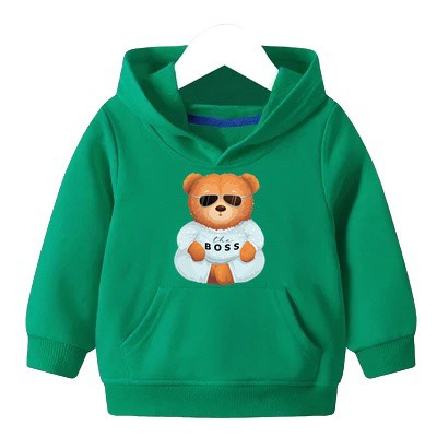 Hoodie Anak Boss Bear Sweater Anak Unisex