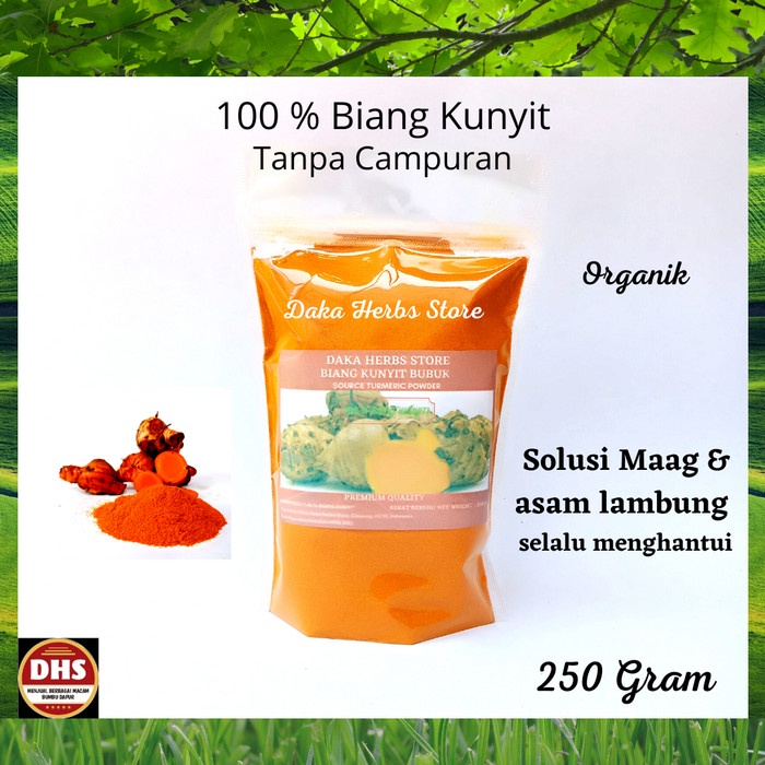 

Biang Kunyit/ induk kunyit/ pala kunyit/ empu kunyit bubuk murni 250 g (BERKUALITAS)