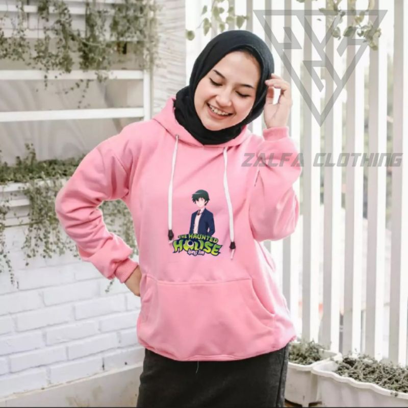 JAKET HOODIE KANG LIM HARI KOO SHINBI'S HOUSE HAUNTED SWEATER HOODIE REMAJA & DEWASA