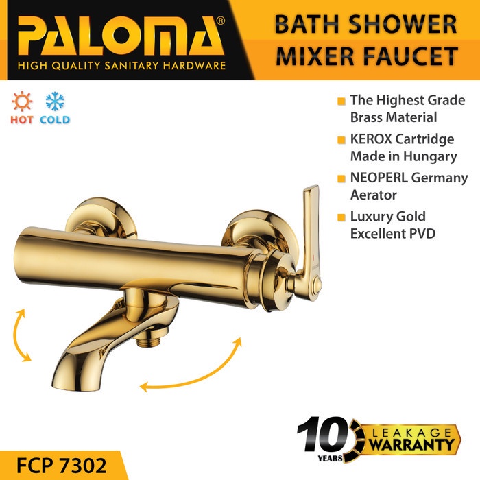 Faucet PALOMA FCP 7302 Keran Kran Air Panas Dingin Bak Shower Mandi