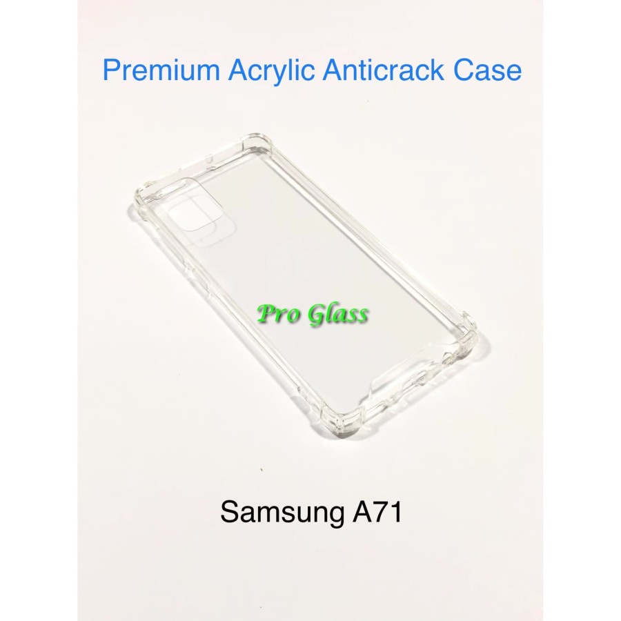 Samsung A71 Anticrack / Anti Crack / ACRYLIC Case Silicone Premium