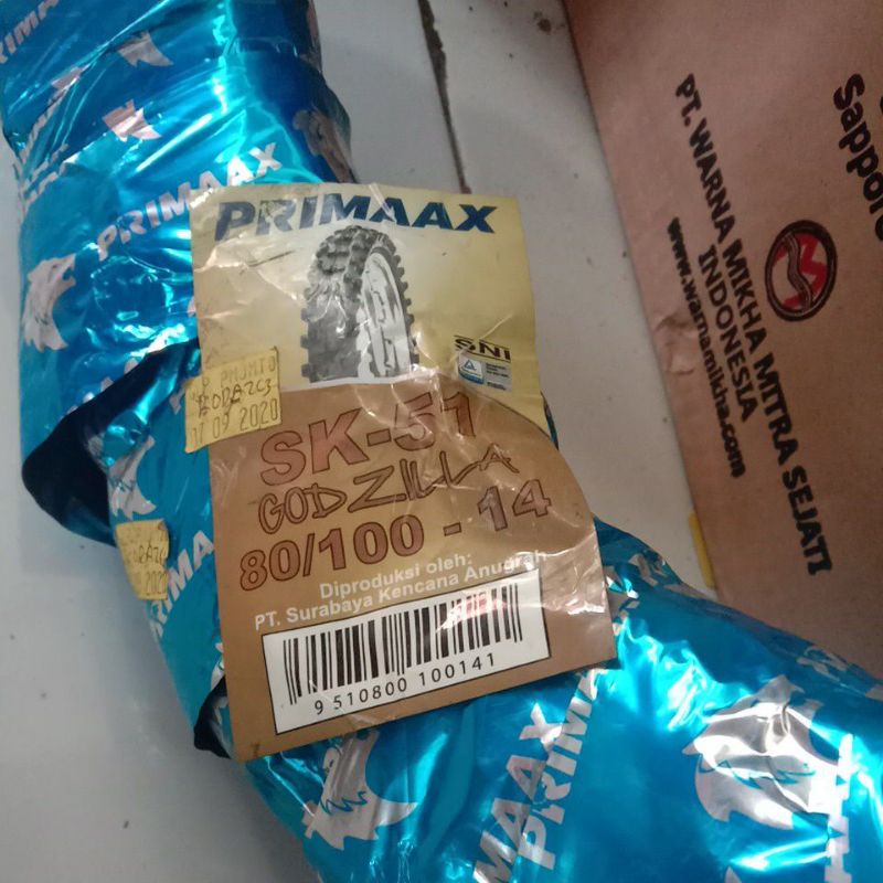 Ban Trail Ring 14 80/100 PRIMAAX Godzilla Tube Type Ban Luar Motor Tril Cross Primax Tire 80 100 Rin