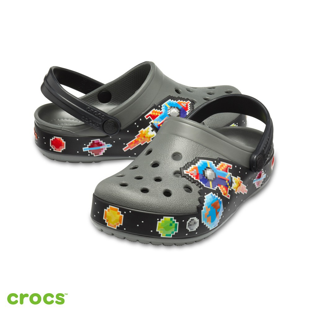 Crocs FL Galactic Boy's Clog - Slate Grey Sandal Anak Cowok Original