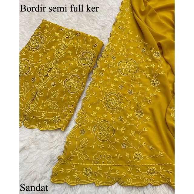 sutra creft bordir / kebaya bordir bali / Bahan kebaya bordir / kebaya bordir-FK sandat
