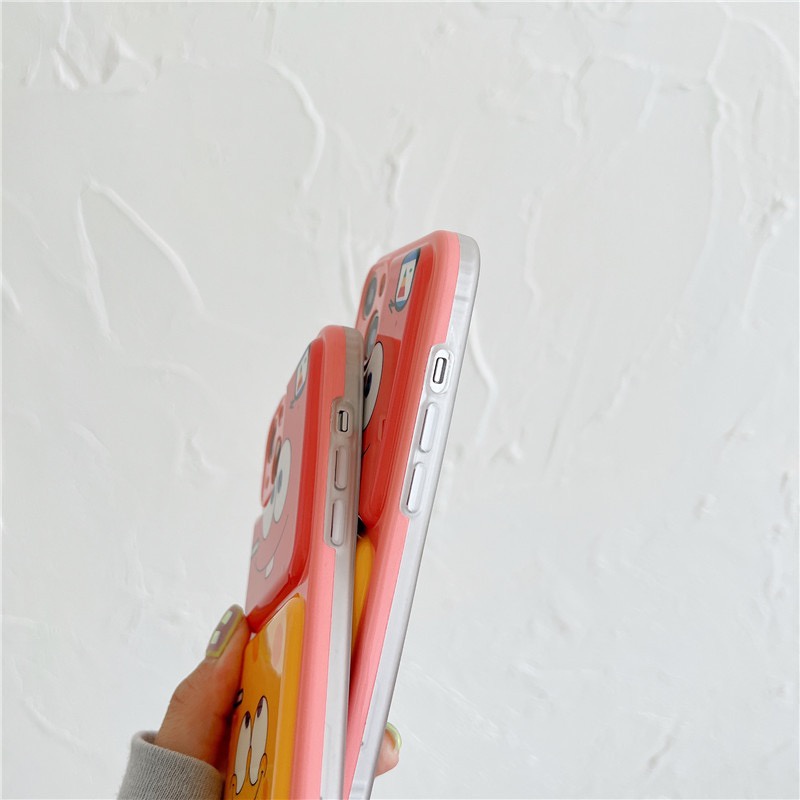 Soft Case iPhone Motif SpongeBob Softcase Pelindung Lensa Kamera Casing iPhone