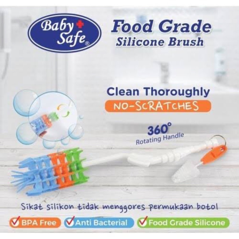 BabySafe Silicone Bottle Brush BS366