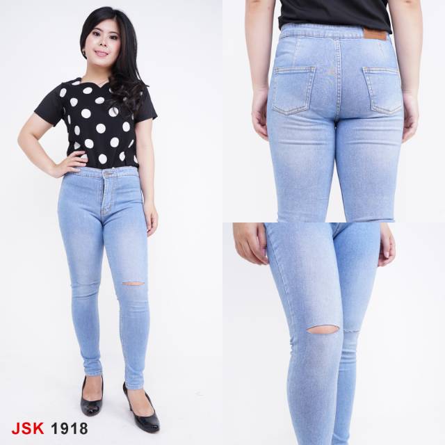 Highwaist jeans ripped/highwaist jeans sobek/highwaist jeans jsk/highwaist jeans premium