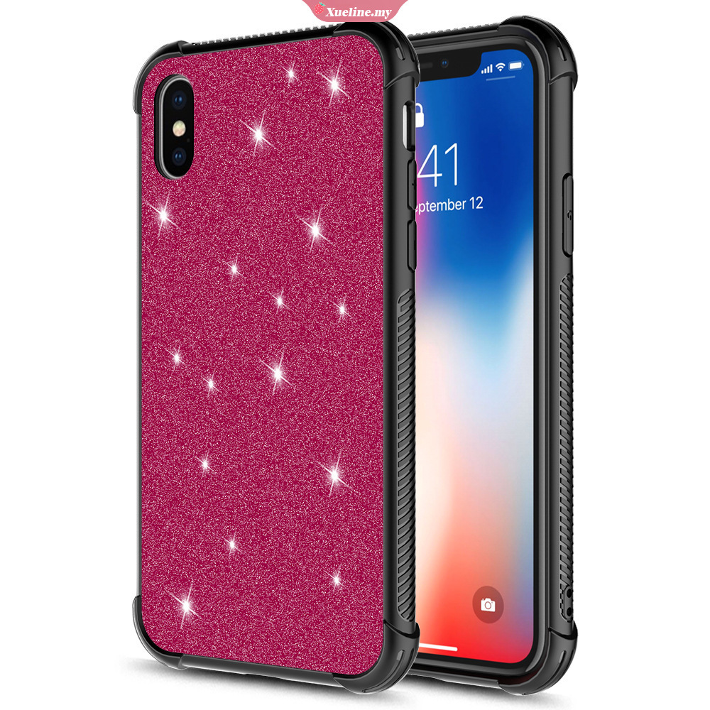 Soft Case Silikon Glitter Bintang Shockproof Cover Iphone 6 7 8 Plus Xs Max Xr Xueling