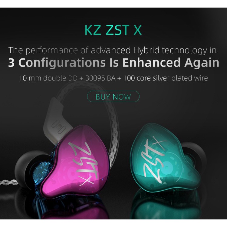 KZ ZST - X Hybrid with Mic