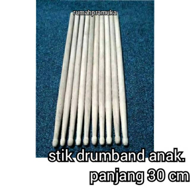 sepasang kanan kiri stik drumband anak - stik drum - stick drum - stik dram - stik anak