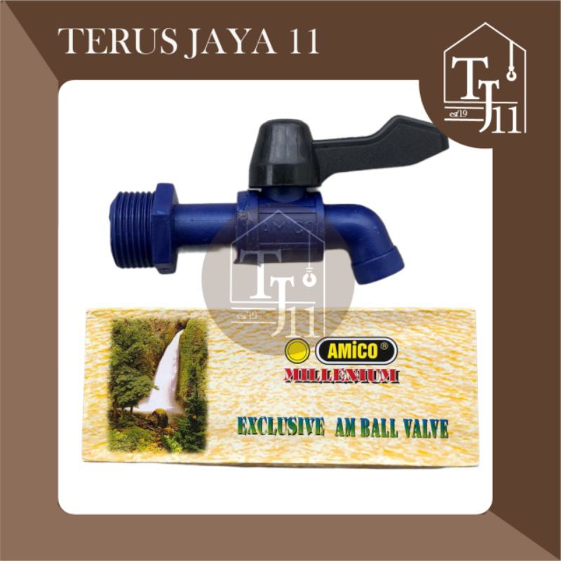 Kran Air/Kran Taman/Kran Kebun/ Kran Kamar Mandi merk AMICO ukuran 3/4Inch - Harga per Biji